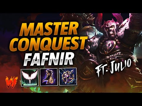 FAFNIR, APORTANDO FUERTEMENTE ft. Julio - Warchi - Smite Master Conquest