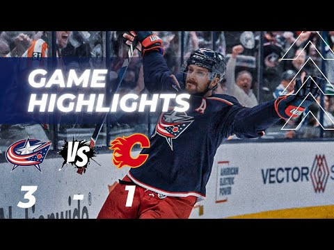 Columbus Blue Jackets vs Calgary Flames Game Highlights | HD
