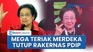 Megawati Resmi Tutup Rakernas PDIP 2026, Para Kader Foto di Atas Panggung dengan Membawa Pohon