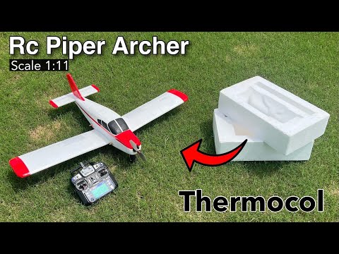 How To Make Rc Plane Using Thermocol | Piper Archer | #rcplane