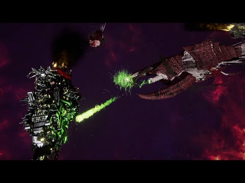 Tyranids vs Orks - Classic Battle - Battlefleet Gothic Armada 2