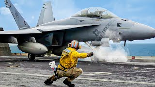 Reasons Why Navy Sailors Kneel Right Next to A Plane Taking Off on An Aircraft Carrier