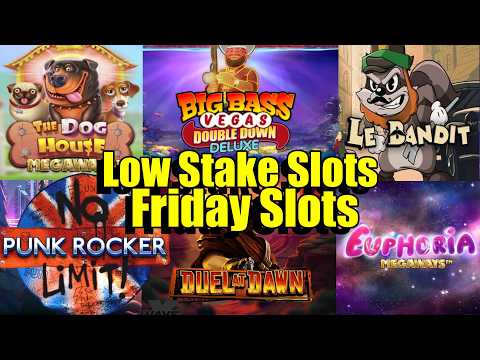 Thumbnail for video: Friday Slots, 28 Games, Euphoria Megaways, Dog House Megaways, Punk Rocker Super & So Much More