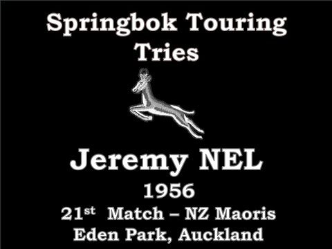 Jeremy Nel - 1956 Tour to Australia & New Zealand - Match 21 New Zealand Maoris Eden Park