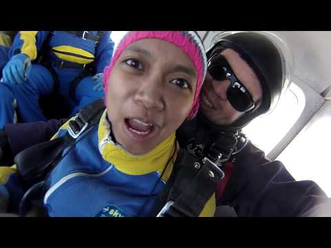 Nadhirah Sky Dive the Beach