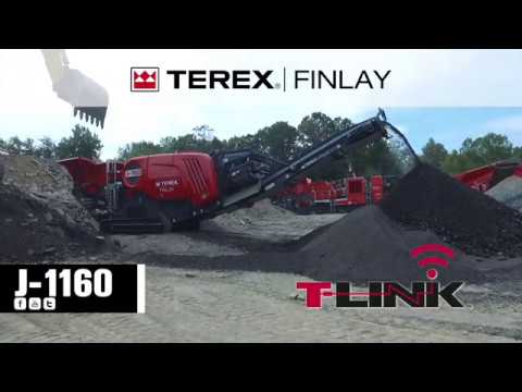 Terex Finlay J-1160 jaw crusher (Asphalt application)