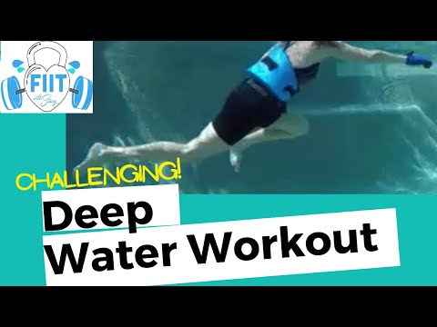 Aqua Best Deep Water Pool Fitness Workout -  Challenging 25 min Sculpt & Strengthen - NO Impact