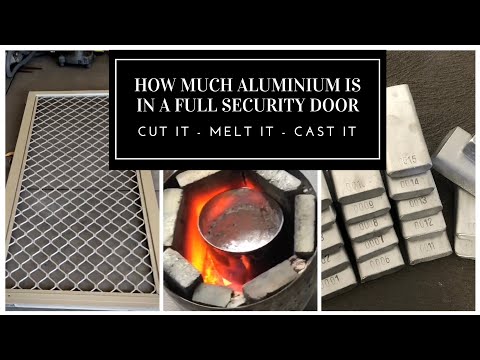 Melting Aluminum Security Door - Huge Aluminum Haul - ASMR Metal Melting - BigStackD Casting