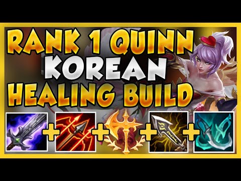 #1 QUINN WORLD TRIES NEW KOREAN HEALING QUINN BUILD (BECOME A BEAST) - League of Legends