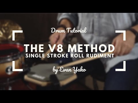The V8 Method (Single Stroke Roll Rudiment) | Drum Tutorial