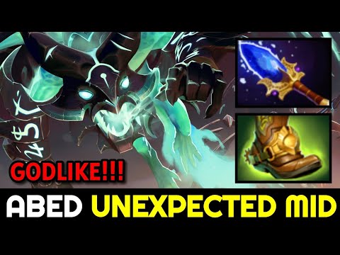 ABED Unexpected Mid with Fast Scepter & Boots of Bearing Build Dota 2