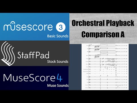 MuseScore3, StaffPad, & MuseScore 4 Orchestra Quick Playback Comparison