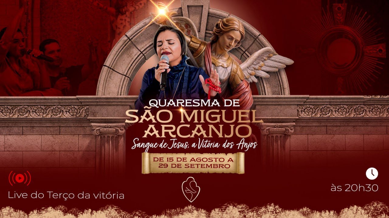 LIVE DO SANGUE DE JESUS | TERÇO DA VITÓRIA | QUARESMA DE SÃO MIGUEL | 21° DIA | 07/09/2024, às 20h30