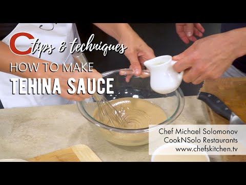 How to make Tehina Sauce | Chef Michael Solomonov | Quick Recipes