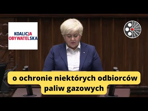 Małgorzata Pępek: Krytyka niejasności w projekcie zamrożenia cen gazu