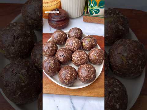 Healthy Double Chocolate Energy Balls😍 #shorts #viral #energyballs