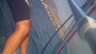 preview picture of video 'Windsurfing in Ortakent, Turkey.  Summer 2008'