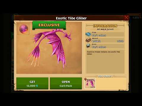 New Dragon - EXOTIC TIDE GLIDER😍🎉 ( found in gold pack in Odin's market)
