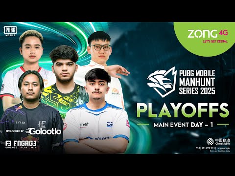 Zong 4G Presents Pubg Mobile Manhunt Series II Main Event | PlayOffs Day - 1 | Sponsored by Golootlo