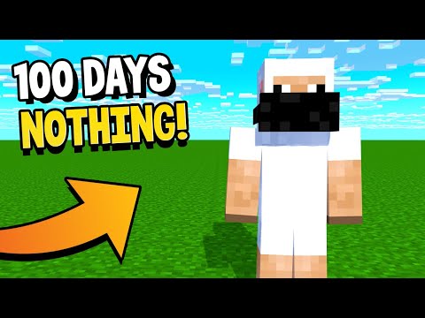 I Survived 100 Days in Minecraft SUPERFLAT World !