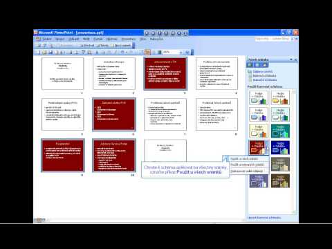 34 POWERPOINT Jak vytvořit vlastní barevné schéma x264