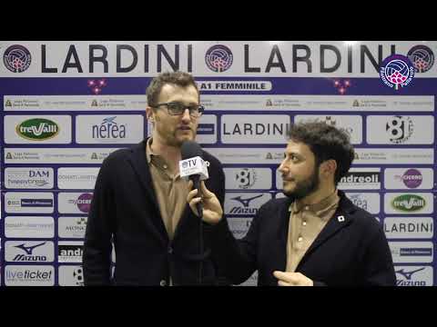 14a Giornata: Lardini Filottrano - Zanetti Bergamo 0-3. Coach Filippo Schiavo