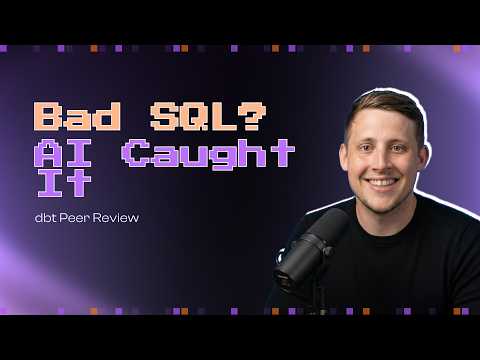 Can an AI Agent Peer Review dbt SQL Before It Hits Production?