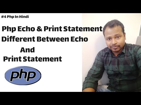 4 Php Echo Statement Php Print Statement Php Echo Print Statement Tutorial In Hindi
