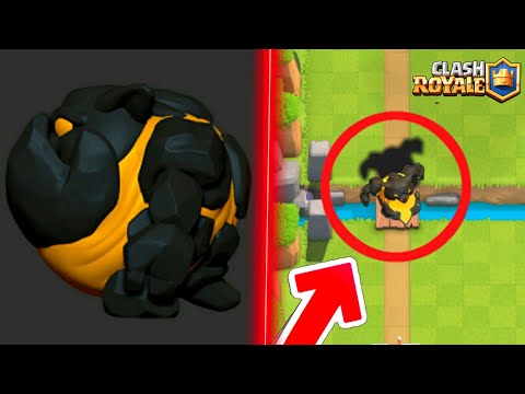 VAZOU! NOVA CARTA GOLEM DE LAVA NO CLASH ROYALE !