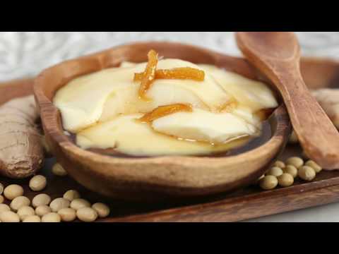 Pudim de Tofu com Xarope de Gengibre (Dau Hu Nuoc Duong / Tao Pho)