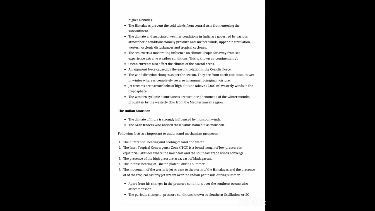 Class 9th (NCERT) || Chapter - 4 ( CLIMATE ) Geography Notes...#geographynotes