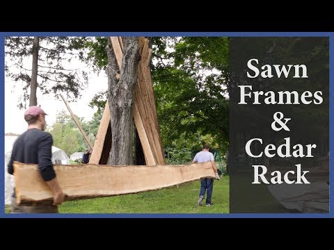 Acorn to Arabella - Journey of a Wooden Boat - Episode 81: Sawn Frames and Cedar Rack