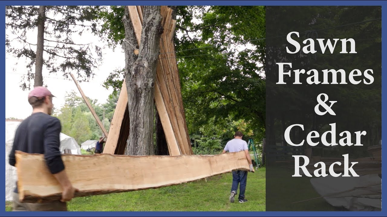 Acorn to Arabella - Journey of a Wooden Boat - Episode 81: Sawn Frames and Cedar Rack