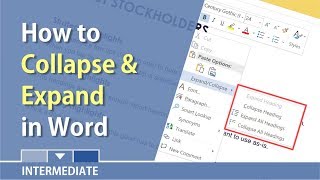 Word: Collapse & Expand Headings by Chris Menard
