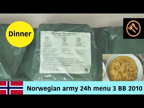 Norwegian army 24h ration BB2010 - dinner