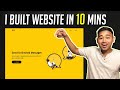 I Built a Website in 10 Minutes using HTML & CSS