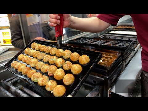 [ENG SUB]El restaurante de takoyaki más famoso de Umeda, Osaka [Hanadako] ¡Una larga fila de tiendas en la calle Shin-Umeda Shokudo! Artesanía de Hanadako durante 16 años [Versión sin cortes]