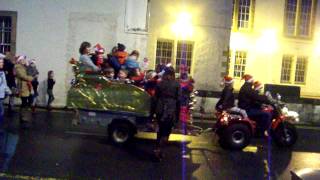 lerwick  shetland lights going on past post office 30th nov 2014