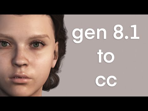 Genesis 8.1 to Character creator 4 (easy) DAZ to CC4