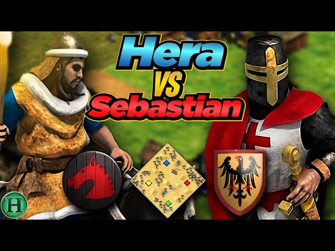 Huns vs Teutons | 1v1 Arabia | vs Sebastian | AoE2
