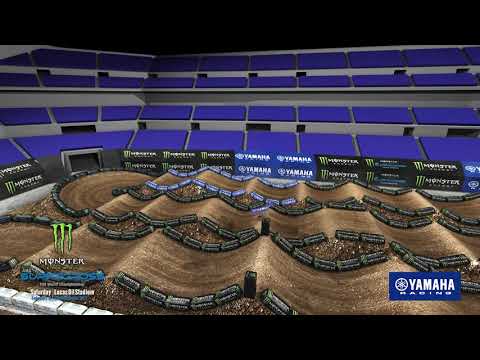 2021年 スーパークロス第6戦インディアナポリス3のコースレイアウト動画