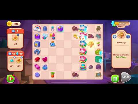 Homescapes Merge Game New Part 4 HD 3 - match puzzle Gameplay | android | IOS | GameGo Game