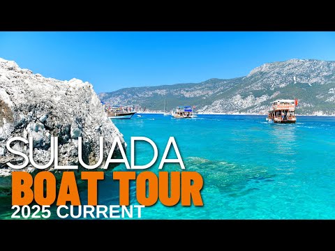 Side Suluada Boat Trip | Swim in Turkey’s Maldives Today - Video Tour | Side, Manavgat, Antalya, Turkey