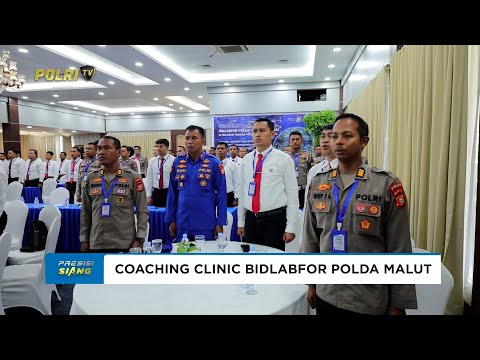 KAPOLDA MALUKU UTARA BUKA KEGIATAN COACHING CLINIC BIDLABFOR POLDA SULUT 2025