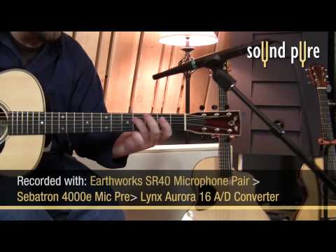 Earthworks SR40 Microphones Acoustic Guitar Video Demo