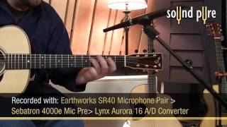 Video thumbnail for Earthworks SR40 Microphones Acoustic Guitar Video Demo by soundpurestudios