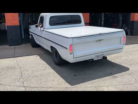 1969 F100 390 FE Dual Exhaust with X Pipe and Borla Atak Crate Mufflers - FORD
