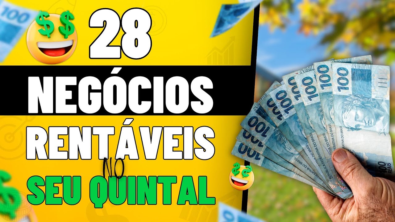 28 NEGÓCIOS LUCRATIVOS NO QUINTAL DE CASA/ EMPREENDER EM CASA