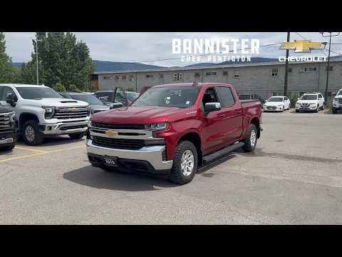 2019 Chevrolet Silverado 1500 Crew Cab Short Box 4-Wheel Drive LT in Red for sale at Bannister Chevrolet Penticton in Penticton, BC