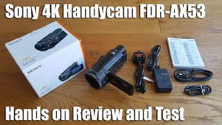 Video thumbnail for Sony FDR-AX53 Ultra HD 4K Compact Camcorder [Hands on Review and Test] by Geek Street